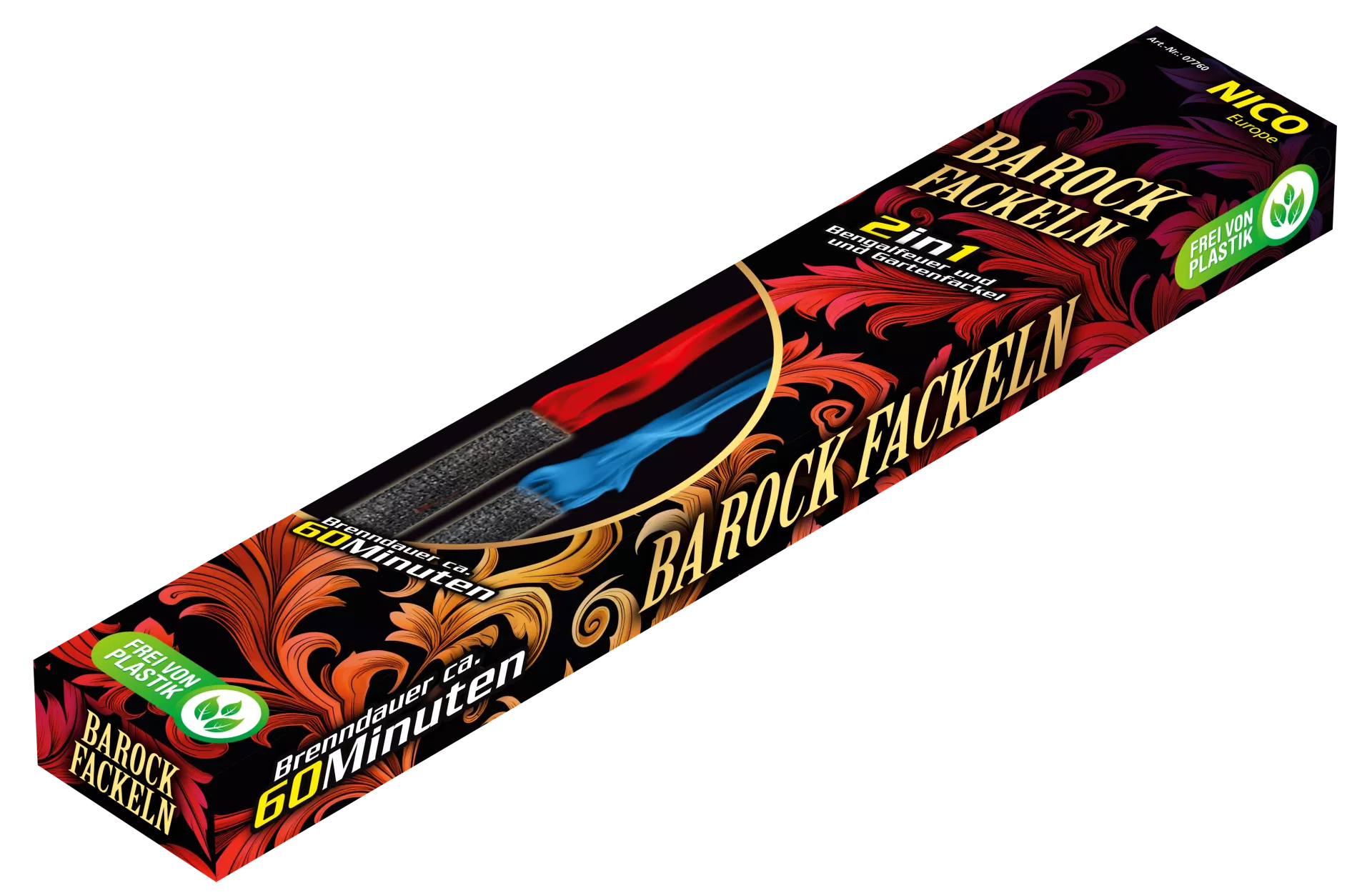 Barock Fackel, 2er-Schtl.