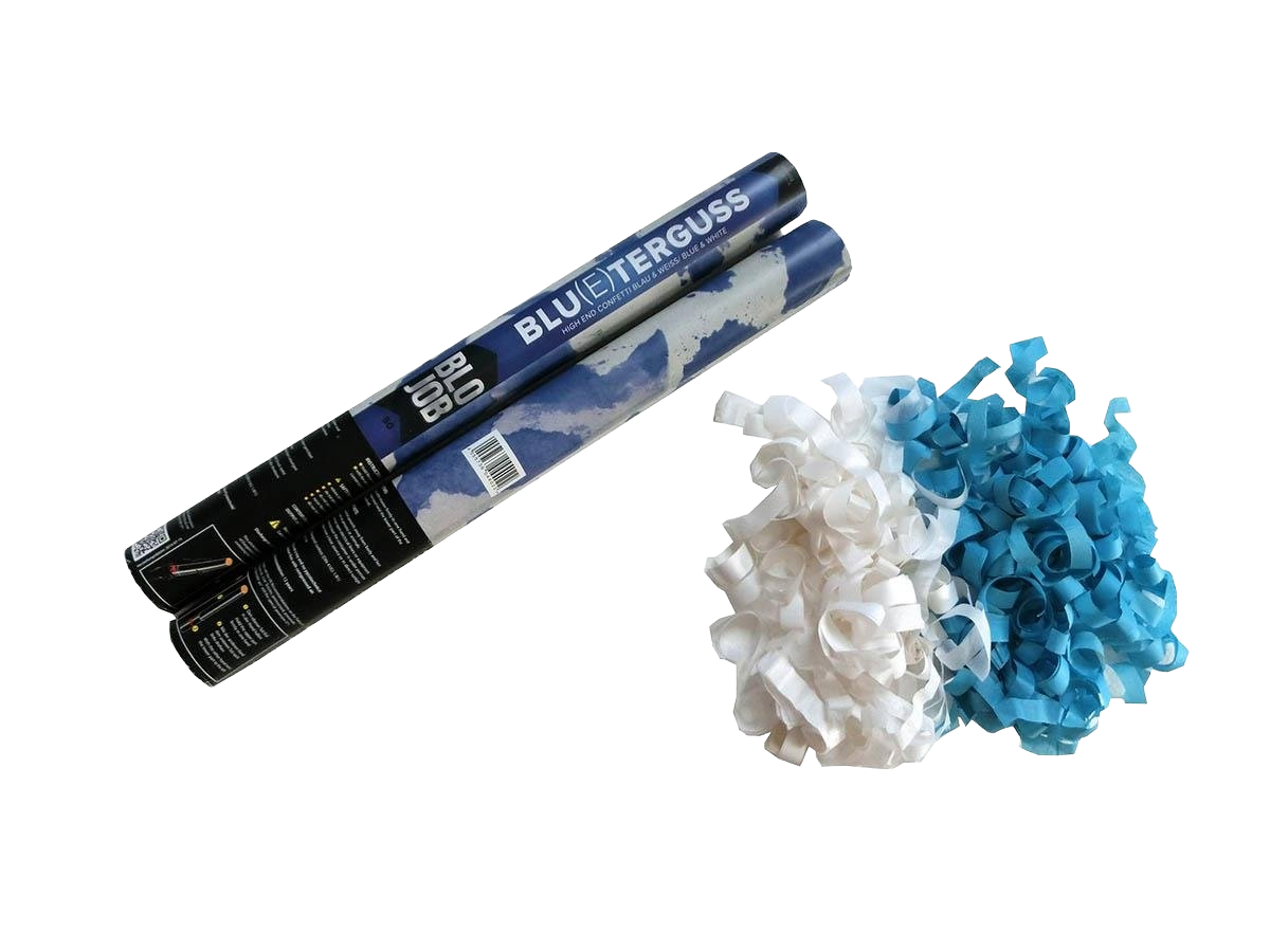 BLO JOB Blu(e)terguss Papierflitter blau-weiß
