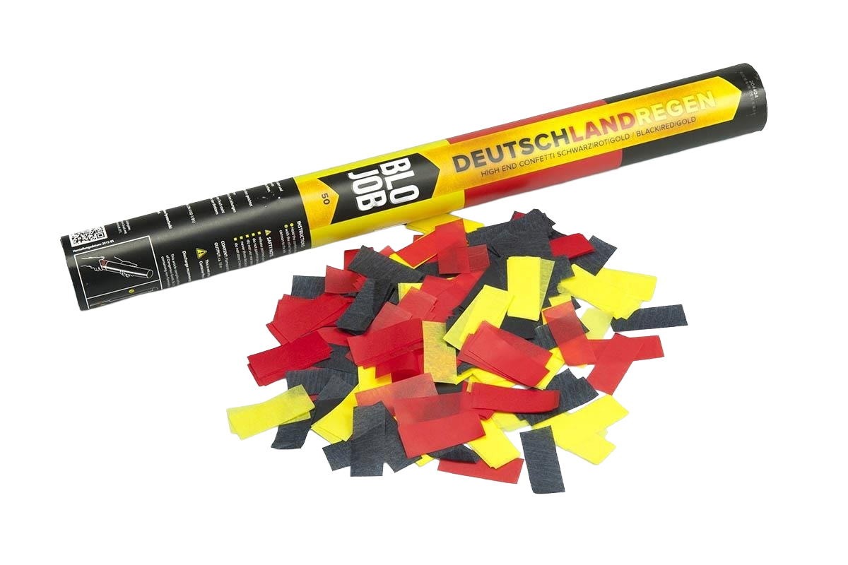BLO JOB Papierflitter schwarz-rot-gold